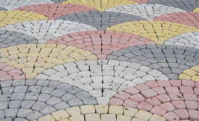 Proyek paving Classico/Kipas multi-warna