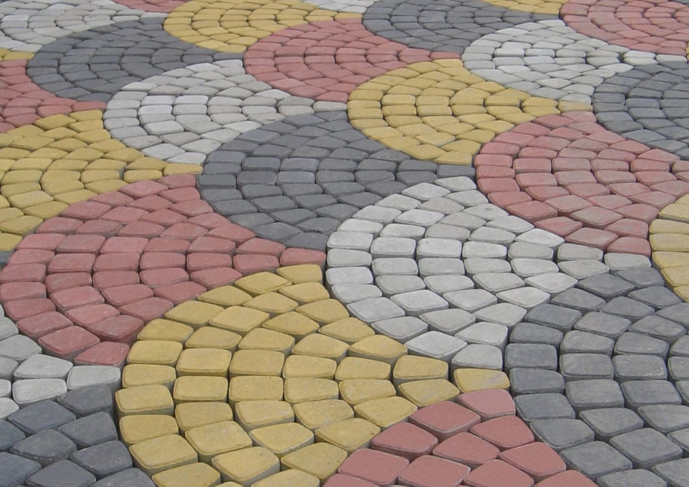 Paving Classico/Kipas terpasang dengan kombinasi warna