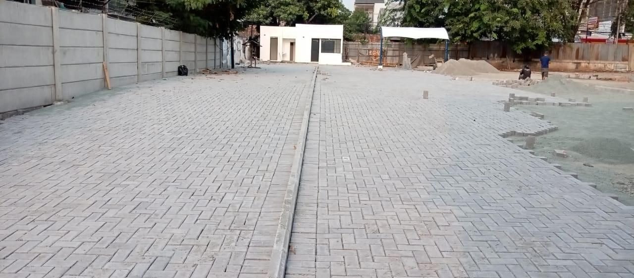 Proyek paving driveway premium kantor