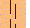 Pola paving Herringbone 90°