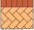 Pola paving Herringbone 45° + Border